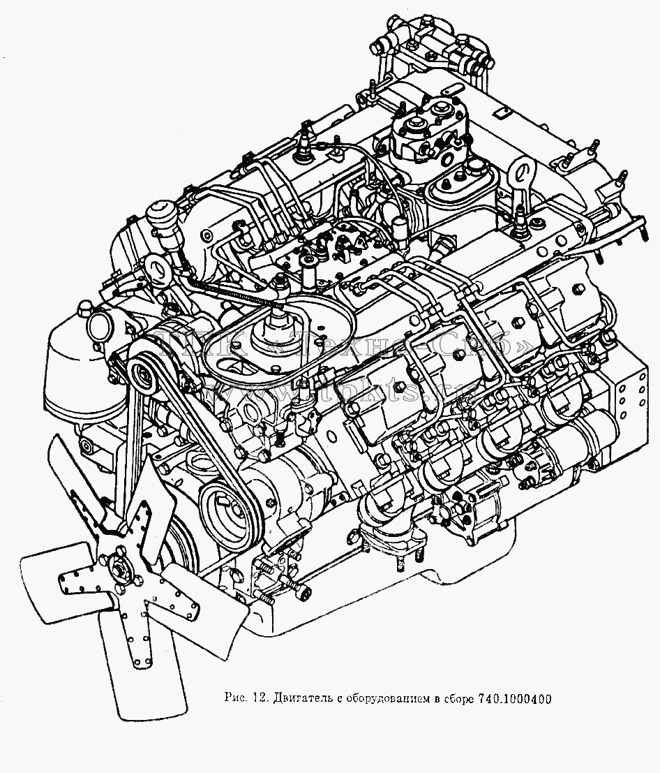 Устройство двигателя камаз 740 схема